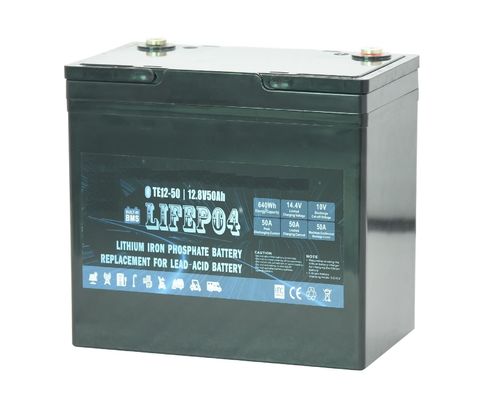 Φορητή εφεδρική μπαταρία Lifepo4 12v 50ah λίθιου δύναμης ABS