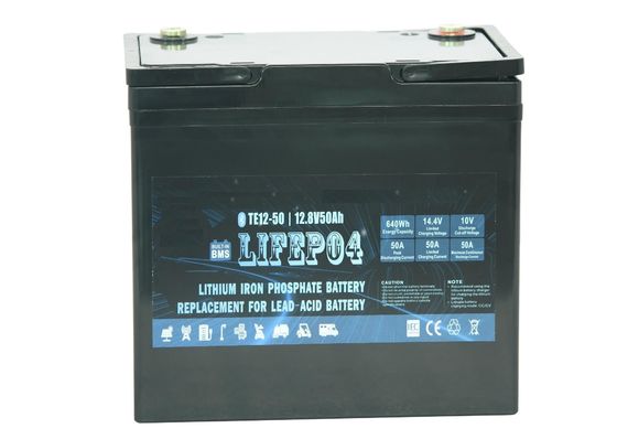 Φορητή εφεδρική μπαταρία Lifepo4 12v 50ah λίθιου δύναμης ABS